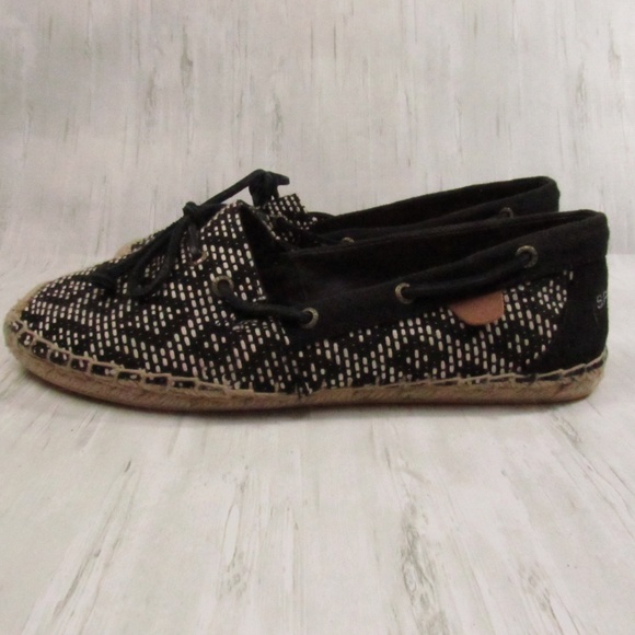 Sperry Shoes - Sperry Aztec Black/Tan Pattern Espadrilles 9.5M